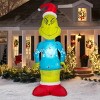 Dr. Seuss 10FT Inflatable Giant Grinch with Fuzzy Plush Fabric Christmas Inflatable - 2 of 3