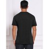 INSPIRE CHIC Men's Crew Neck Short Sleeve Solid Color Retro Style Casual T-Shirts - 3 of 4