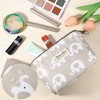 Unique Bargains Women's Travel Makeup Bag Khaki 1 Pc - 3 of 4