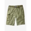 KingSize 12" Side Elastic Cargo Short With Twill Belt - 4 of 4