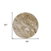 Brown Tan And Beige Abstract Washable Indoor Outdoor Area Rug - 3 of 4