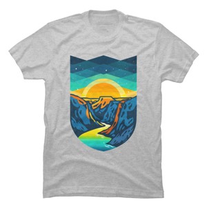 Men's Design By Humans Vintage Grand Canyon Summer Sunrise By Glennjonez T-Shirt - 1 of 4