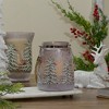 Northlight 6.25" Hand-Painted Pine Trees and Cardinals Flameless Glass Christmas Candle Holder - 2 of 4