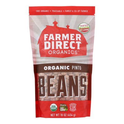 Farmer Direct Cooperative Beans Organic Pinto - Case Of 6 -16 Oz : Target