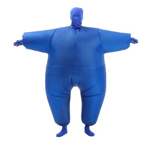 Resenkos Adult inflatable clothing (suitable for heights of 1.5-1.9 meters), inflatable costume adult, blowup costumes for adults, Black - 1 of 4