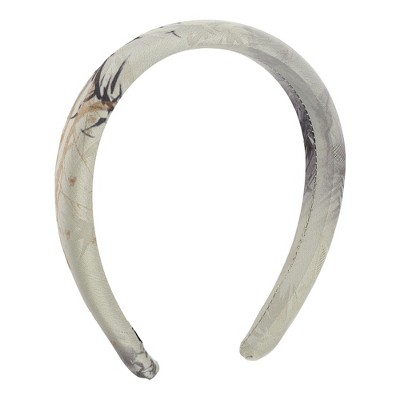 Unique Bargains Women's Elegant Ink Wide Sponge Hairband 6.30"x5.71" 1 Pc