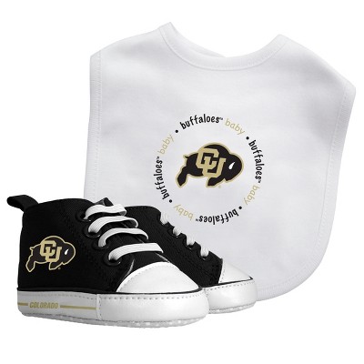 Image of Baby Fanatic 2 Piece Bid and Shoes - NCAA Colorado Buffaloes - White Unisex Infant Apparel
