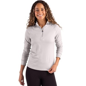 Cutter & Buck Coastline Epic Comfort Recycled Women’s Quarter Zip - 1 of 2