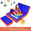 Costzon 4-in-1 Convertible Foam Climber Set for Climbing, Crawling & Sliding, 8-Piece Colorful PU Soft Zone for Babies & Preschoolers (Assorted) - 3 of 4