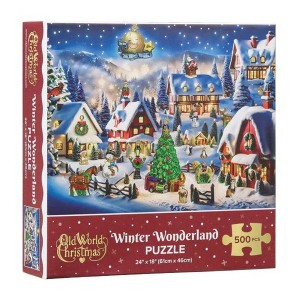 Kurt Adler LED Gingerbread House Christmas Tablepiece, Blue, 7in - 1 of 2