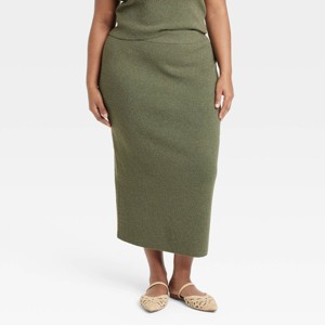Women's Midi Boucle Sweater Skirt - A New Day™ - 1 of 3