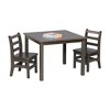 ECR4Kids 30in x 30in Square Hardwood Table and Chair Set, 12in Seat Height - 4 of 4
