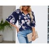 Women's Casual 3/4 Ruffled Sleeve Chiffon Blouse Tops for Women - 2 of 4