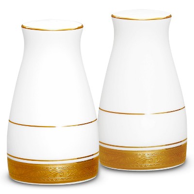 Noritake Crestwood Gold Salt & Pepper Shakers