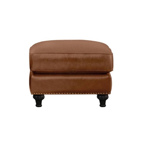 Leather deals camel ottoman