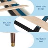 Twin Bed Frame Upholstered Platform Bed with Fabric Headboard, Non-Slip and Noise-Free - 3 of 4