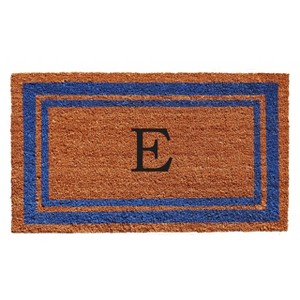 Calloway Mills 152972436A Blue Border 24 In. x 36 In. Monogram Doormat - 1 of 4