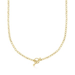 Ross-Simons 10kt Yellow Gold Toggle Necklace Size 20 - 1 of 3