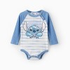 PATPAT Disney Stitch Baby Girls/Boys 2pcs Naia? Character Striped Print Long-sleeve Romper with Pants Set - 2 of 4