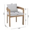 Coolbibila-Patio Chair Set Of 2, Aluminum Dining Chair, Arm Chairs With Cushion And Back, Patio Dining Chairs With Modern Design - 4 of 4