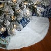 White Faux Fur Tree Skirt - 2 of 4