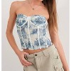 Women's Rein Mesh Bustier Top - Pretty Garbage L - 2 of 2