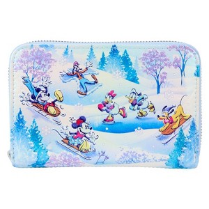 Loungefly Disney - Mickey Mouse and Friends Winter Wonderland Zip Around Wallet - 1 of 4