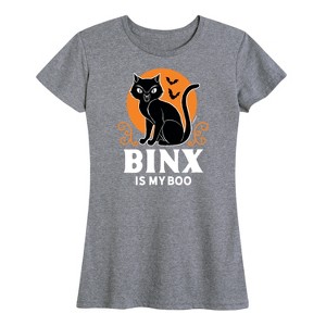 Women's - Hocus Pocus - Binx Is My Boo Short Sleeve Graphic T-Shirt - 1 of 4