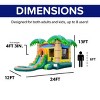 HeroKiddo 12'x18' Tropical Breeze Commercial Grade Bounce House with Single Slide, Detachable Pool, Basketball Hoop. - 3 of 4