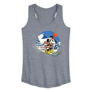 Women's - Disney - Minnie Ski Graphic Racerback Tank - 1 of 4