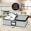 China Storage Containers 5-Piece Set Moving Boxes for Dinnerware, Glasses, Plates, and Saucers Sturdy Quilted Microfiber Dish Organizer with Dividers - 2 of 4