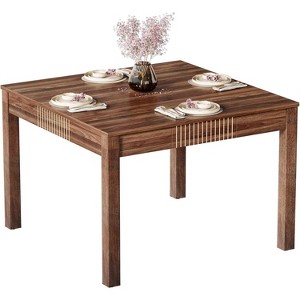 Tribesigns Square Dining Table with 4 Drawers - 1 of 4