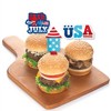 Big Dot of Happiness Firecracker 4th of July - Dessert Cupcake Toppers - Red, White and Royal Blue Party Clear Treat Picks - Set of 24 - 3 of 4