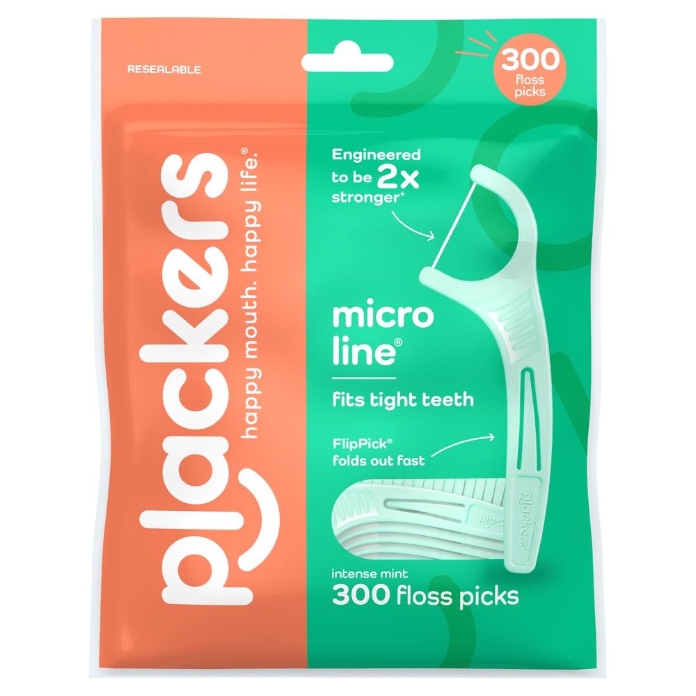 Plackers Micromint Flosser - 300ct
