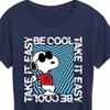Women's - Peanuts - Be Cool, Take It Easy Snoopy Short Sleeve Graphic T-Shirt - 2 of 4