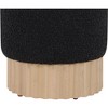Meridian Furniture,Veranda Boucle Fabric Ottoman/Stool - 4 of 4