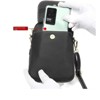 Clotth Genuine Leather Crossbody Purse Wallet Small Phone Pouch Flip Phone for Women Top Layer Cowhide  Bag Mini Vertical Mobile Phone Bag - 4 of 4