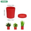 Unique Bargains Plastic Drainage Holes Indoor Plants Flower Pots 4 Pc - 3 of 4