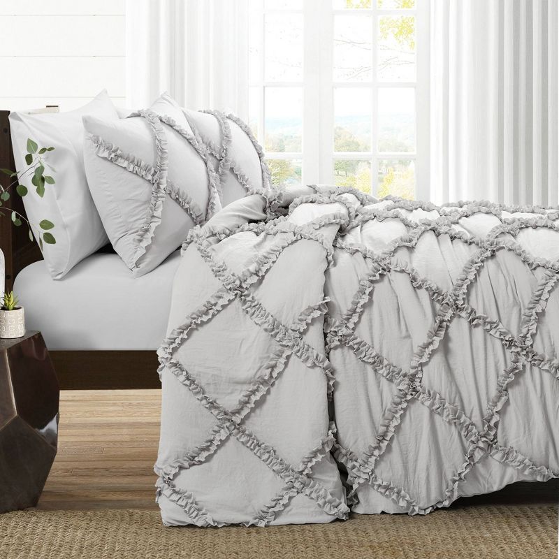 Ruffle Diamond Comforter Set - Lush Décor, 3 of 8