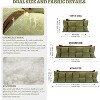 Hachikiko 2-in-1 Chenille Wedge Pillow Set - Handmade Backrest for Bed/Couch, Adjustable PP Cotton Fil - 2 of 4