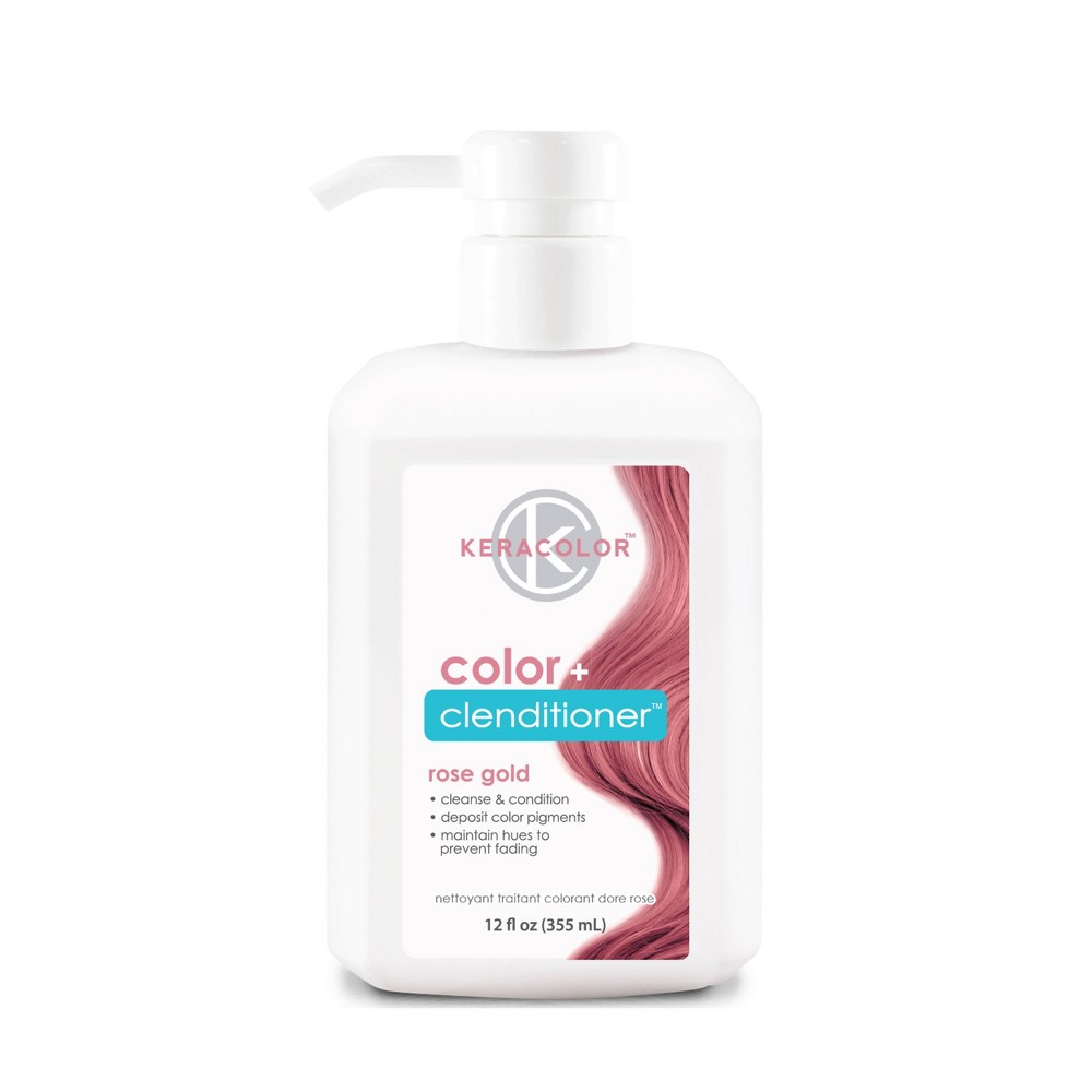 Photos - Hair Dye Keracolor Color + Clenditioner Temporary Hair Color - Rose Gold - 12 fl oz