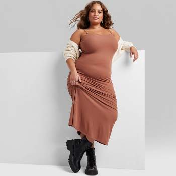 Women's Ribbed Maxi Slip Value Dress - Wild Fable™