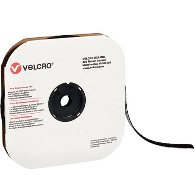 VELCRO Brand Velcro Tape Individual Strips Loop 5/8" x 75' Black 1/Case VEL108