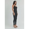 Slickblue Solid Black Jumpsuit for Women - Sleeveless, Stretch Fit, Casual or Night Out - Size S-L - 3 of 4