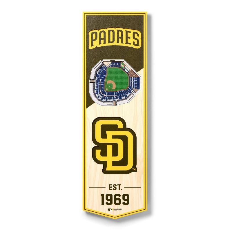 MLB San Diego Padres 6&#34;x19&#34; Stadium Banner, 1 of 5