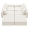 NicBex Couches for Living Room 110" U Shape Sectional Sofa Couch Chenille Free Combination Upholstered Sleeper Couch Set, Beige - 4 of 4