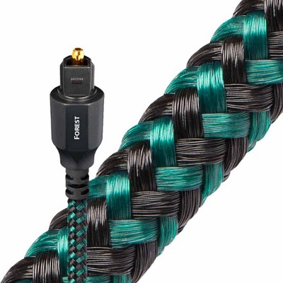 Forest Black and Green Optical Fiber Audio Cable - 1.5m