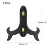 Unique Bargains Wood Folding Picture Frame Decorative Easels or Stands 2 Pcs - 2 of 4