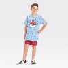 Boys' Pokemon Americana Short Sleeve Graphic T-Shirt - Blue - 4 of 4