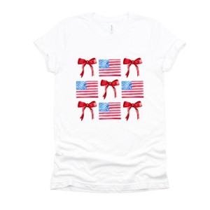 Simply Sage Market Coquette Flags Chart Short Sleeve Tee - 1 of 4